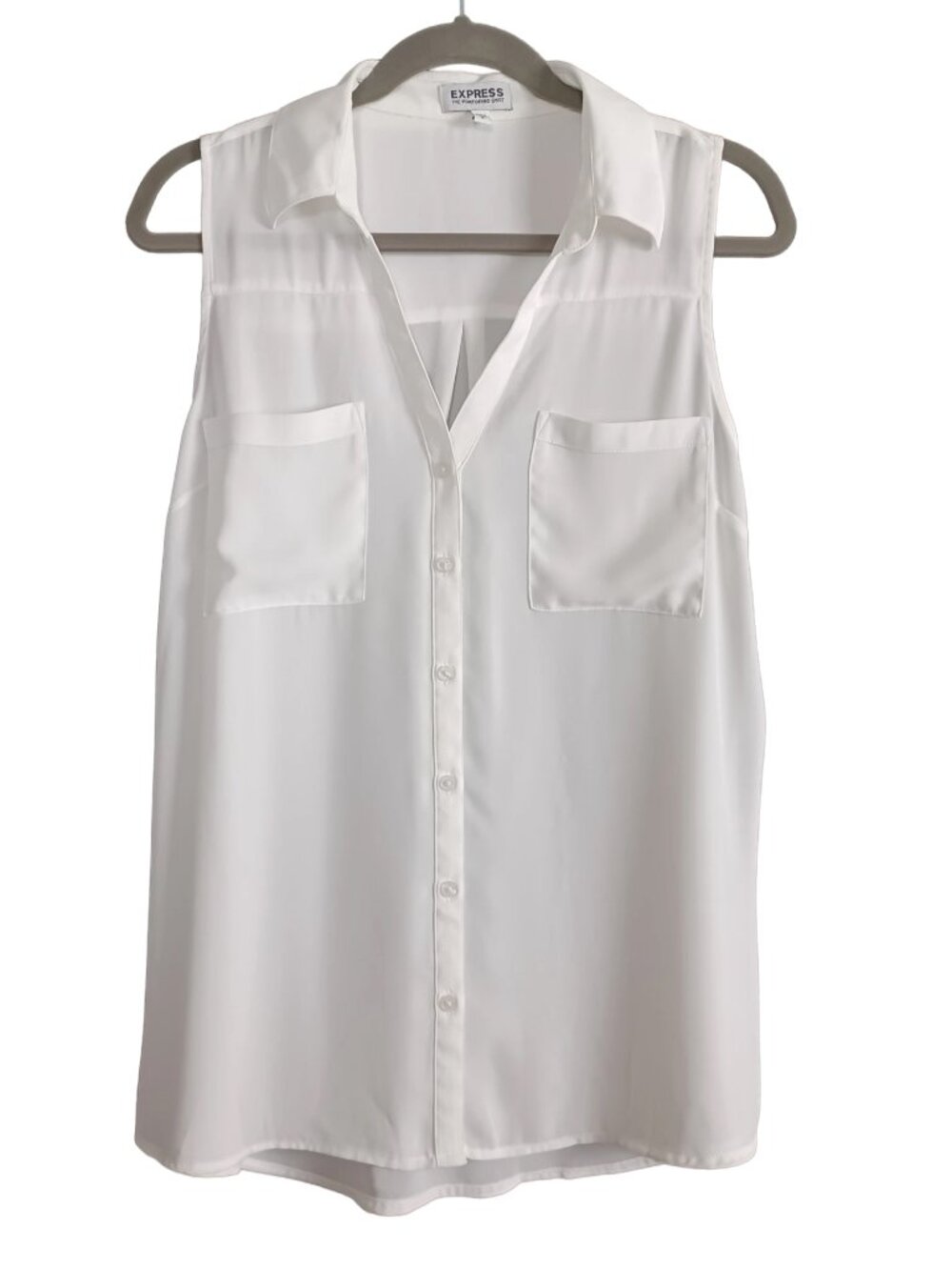 Express Portofino Sleeveless Button-front Blouse